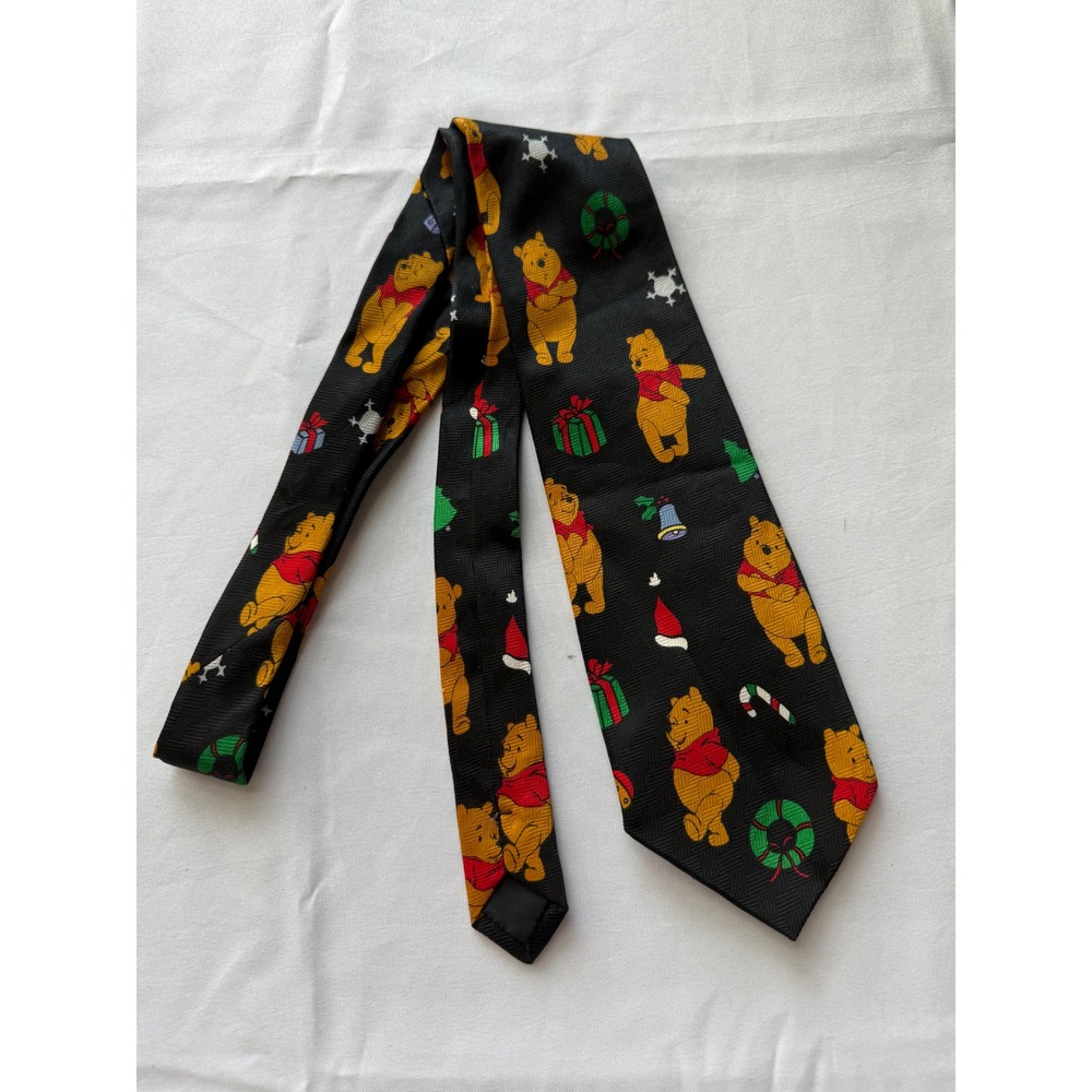 Pooh Christmas Necktie Holiday Novelty Tie Xmas Gift Present